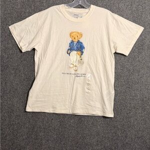 Ralph Lauren White T-Shirt with Embroidered Detail